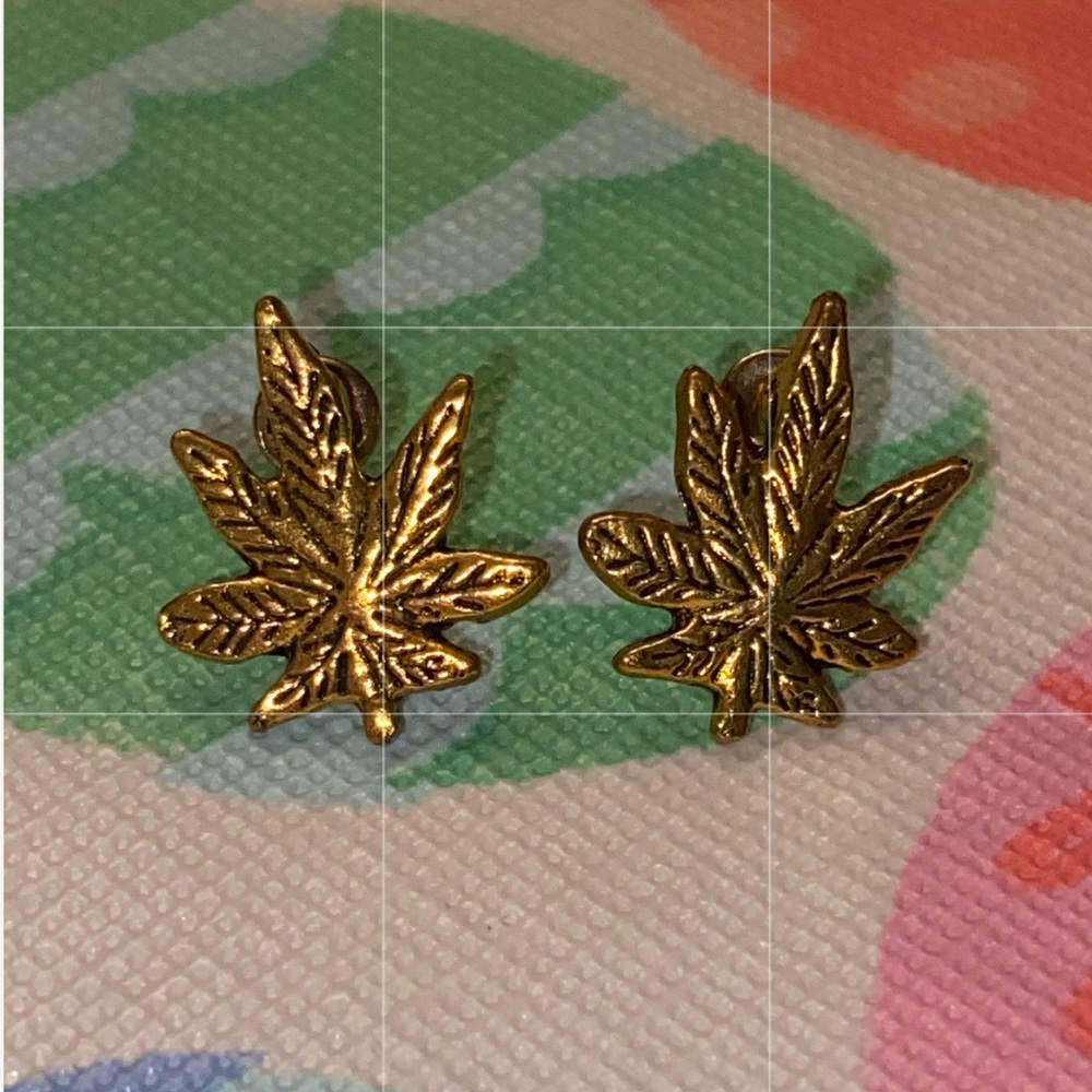 Gold Leaf earrings
